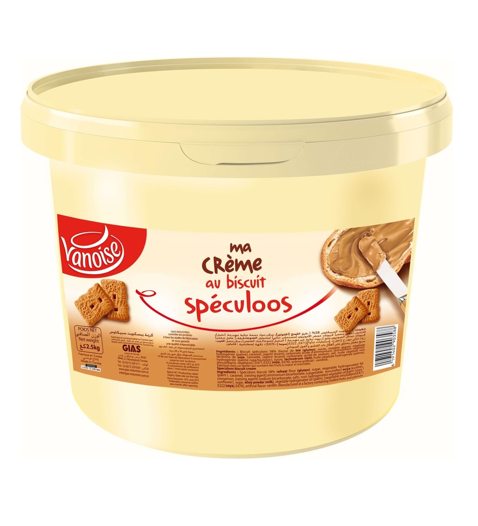 CREME A TARTINER SPECULOS VANOISE 2 5KG