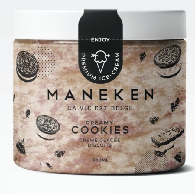 MANEKEN 500 ML CREAMY  COOKIS