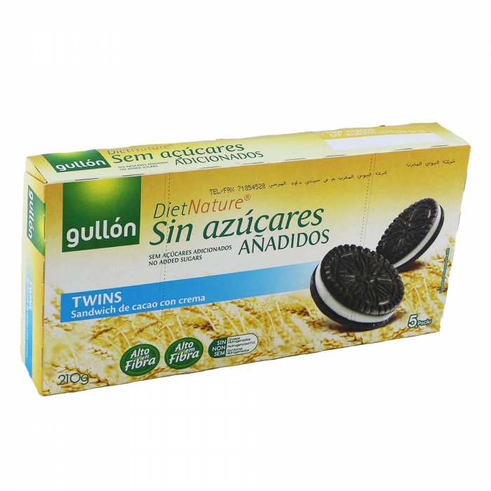 GULLON TWINS SANDWICH DE CACAO 210G