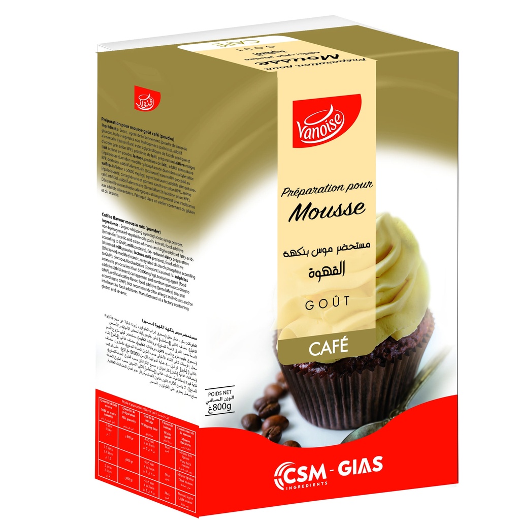 MOUSSE CAFE VANOISE 800G