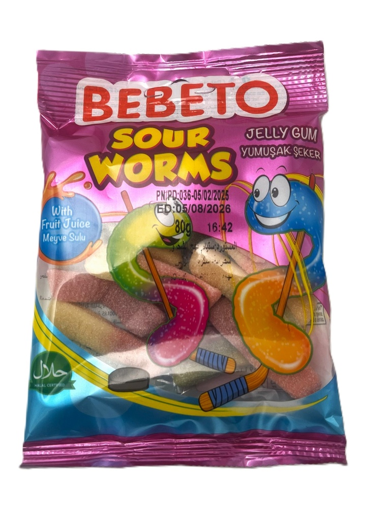 SOUR WORMS BEBETO